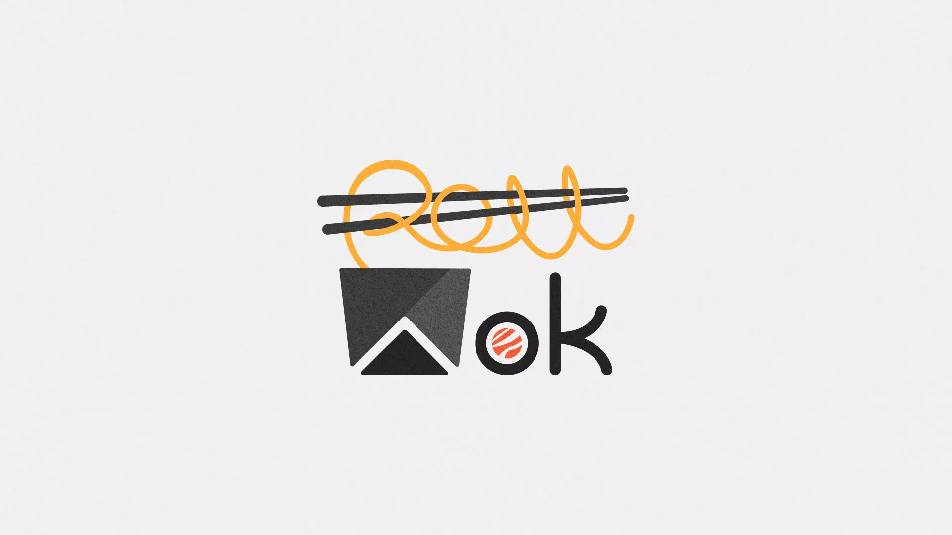 Разработка логотипа суши-бара «Roll Wok Club» в Козьмодемьянске